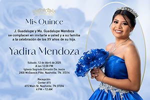quinceanera announcement